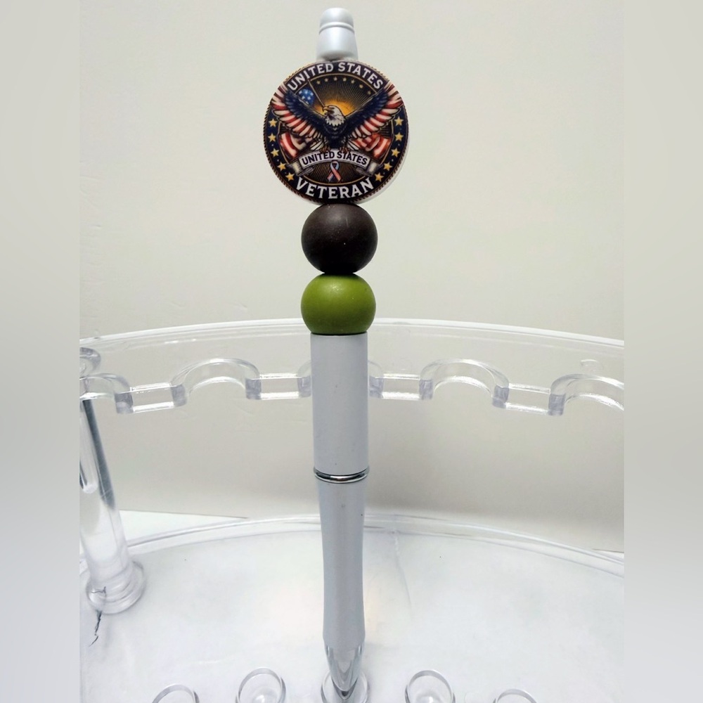 United States Veteran Beaded Pen